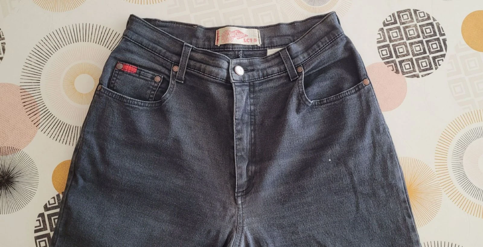 Lee Cooper Jeans TFr34/TXS-Modelo LC15-Corte Afilado e Cintura Alta - Cinza Escuro - em OT – photo 6